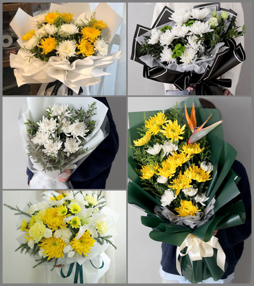 山西运城夏县祁家河乡东庄村白事花束代送